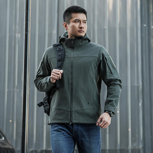 【龙牙上新】加强版龙牙战之雪虎战术连帽软壳加强版 商品图4