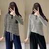 【169元2件】女士针织条纹磨毛圆领T恤打底衫【FF25806】 商品缩略图0