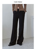 ForPoem 现货 25/FW原创设计经典简约黑色微喇微修身长裤百搭休闲裤女 商品缩略图0
