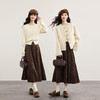【09/10新品】熙世界三宅风压褶风琴半身裙女秋冬2025新款绒感针织百褶a字伞裙 商品缩略图2