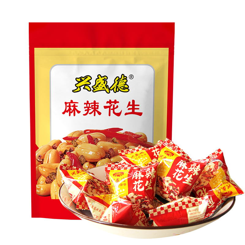 兴盛德麻辣花生1000g手抓包迷你装组合无礼盒