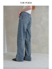 ForPoem 现货 25/FW原创设计刺绣logo贴布经典直筒复古休闲牛仔裤 商品缩略图4