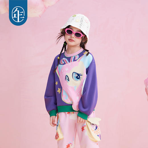 年衣童装女童卫衣25秋季新款儿童长袖卡通小马宝莉套头卫衣 商品图1