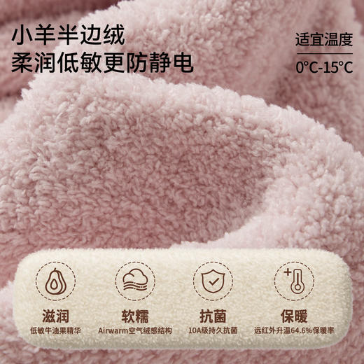 【婴童服配】嫚熙童装儿童斗篷秋季婴儿外出披风半边绒小月龄宝宝外出挡风披肩 商品图1