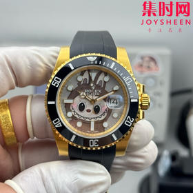 新款CLEAN➕Rolex&Labubu 劳力士Black联名款“拉布布” 字面采用多色油彩表面加上搪瓷使字面更加光亮 表径40mm