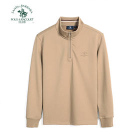 【大都会店】圣大保罗 立领半拉链双面珠地重磅长袖棉T亲肤透气-PW24KT131M