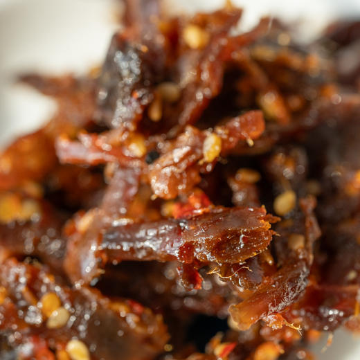 即食牛肉丝 | 内蒙草饲鲜牛腿肉，九重工艺烤制，非油炸，鲜香过瘾，开袋即食，原味/微辣/麻辣三种口味，⭐️中通快递 商品图2