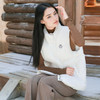 谜底羽绒马甲女2025秋新款百搭白色立领鸭绒羽绒服无袖257MY8810 商品缩略图1