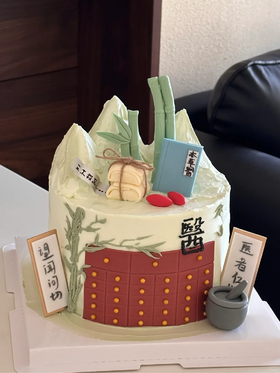 多款式~中医医师节国风蛋糕-低糖处理无添加
