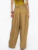 TR她热 空气裤 芥末黄抽褶显瘦百搭凉感复古宽松休闲裤 商品缩略图1