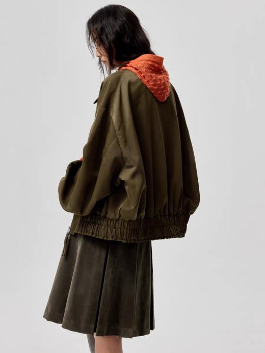 Simple Project/Y25175/缎感尼龙廓形夹克 商品图4