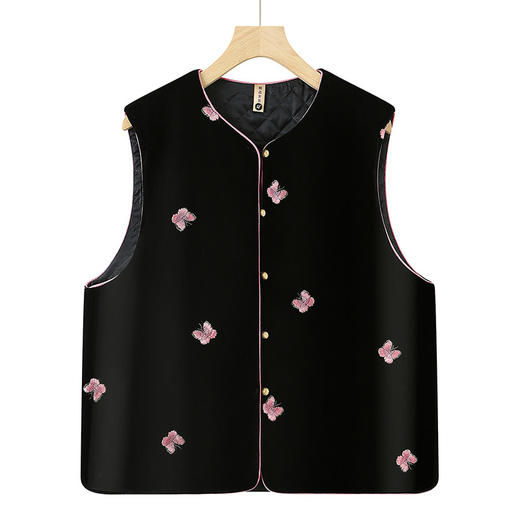 FW 89马甲时尚妈妈装金丝绒马夹背心坎肩 商品图0