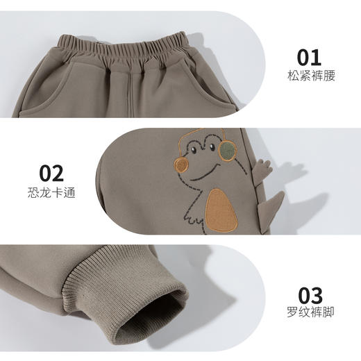 贝贝怡新款春秋加绒长裤男童ZB3EK045 商品图6