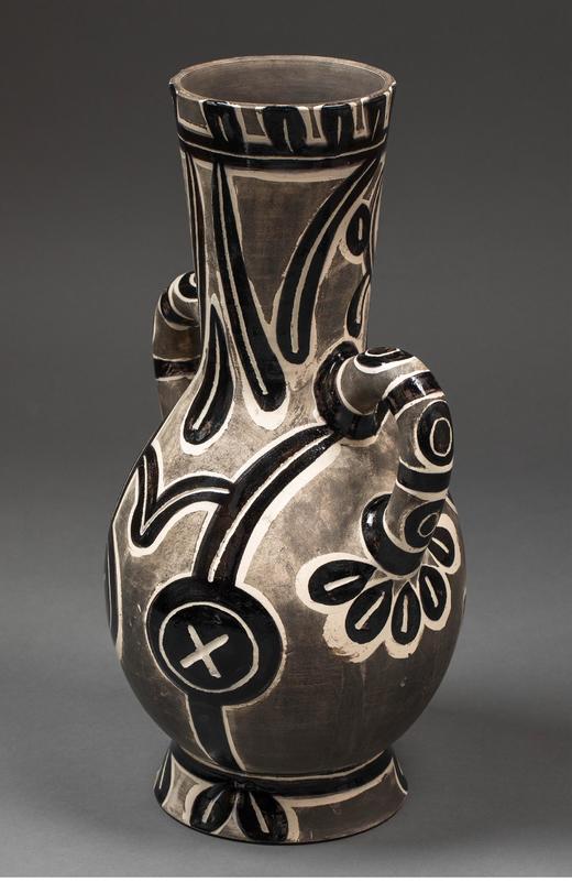 独角鹿西洋古董西班牙艺术巨匠毕加索与法国Madoura工坊合作出品限量装饰陶瓶「Vase deux Anses Hautes (A.R.213) 双高耳壶 213」 商品图2