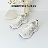 经典鲨2025秋专柜新款牛皮革网面透气舒适系带拼色休闲鞋女KW160-537231 商品缩略图0