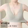 雀说 【2件】薄款无钢圈舒适大码背心夹棉竖纹花边文胸TLW2330 商品缩略图2