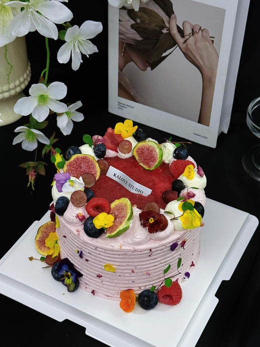 草莓莓果森系蛋糕（手工熬制莓果酱酸甜口） 商品图0