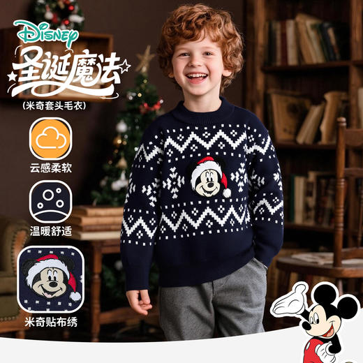 迪士尼25款秋季男童套头毛衣上衣ZD3ES062 商品图1