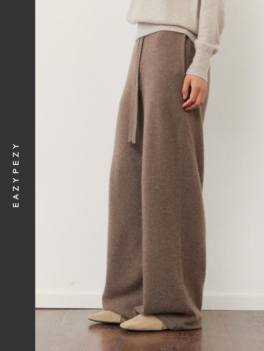 抗起球重磅羊绒阔腿裤 商品图2