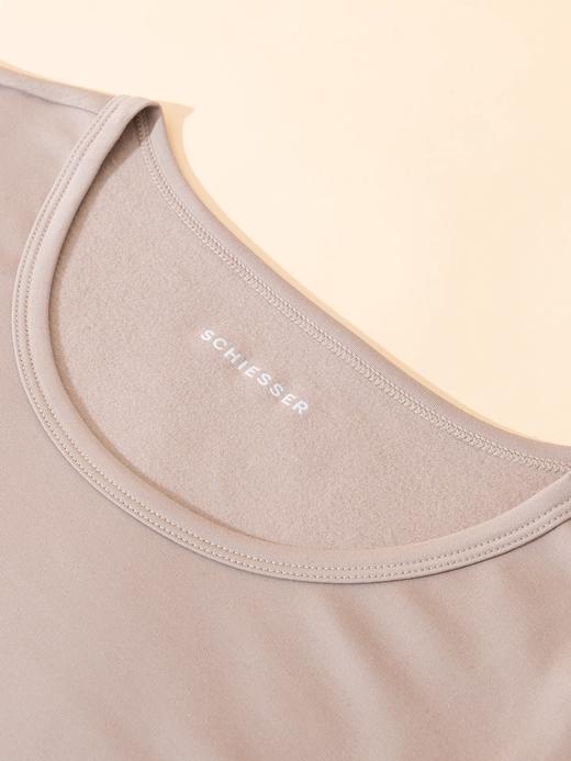 SCHIESSER德国舒雅女士零碳莫代尔内里轻磨毛圆领单件打底衫 最大尺码XXL 30/25917Q 商品图2