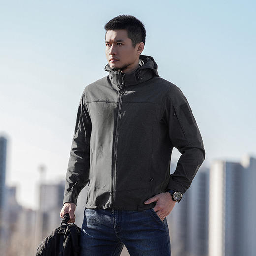 【龙牙上新】加强版龙牙战之雪虎战术连帽软壳加强版 商品图2