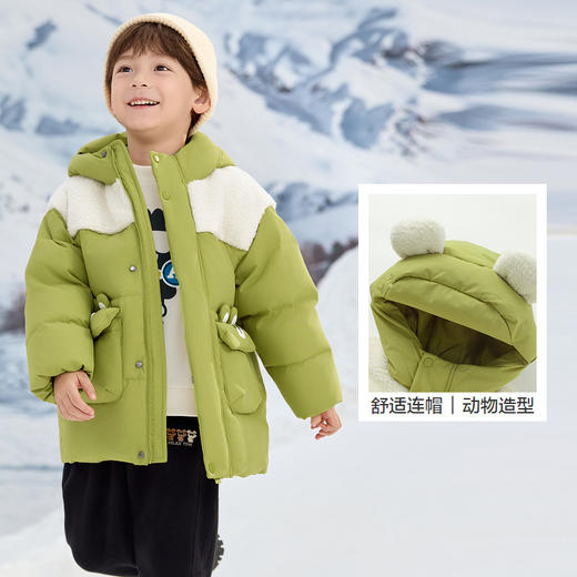 巴拉巴拉童装儿童羽绒服男童冬装连帽外套宝宝萌上衣舒适户外潮款 商品图3