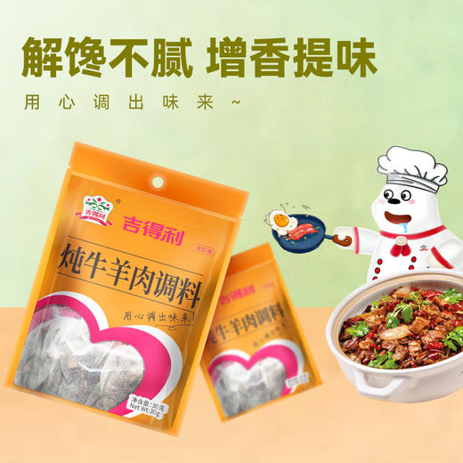 吉得利 炖牛羊肉调料30g*6袋—rxs 商品图2