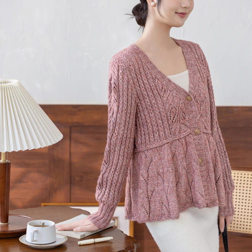 苏苏姐家梓琦开衫手工diy棒针编织毛线团外套衣服材料包 商品图2