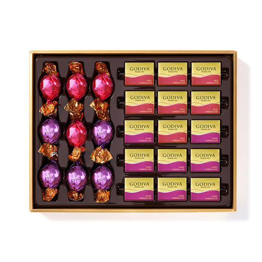 歌帝梵巧克力精选礼盒24颗装185g/045338 一盒四味奢想多重风味 商品图3