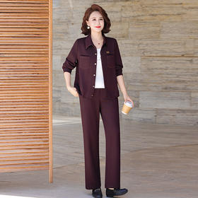 FW A8603时尚气质套装气质洋气宽松显瘦减龄两件套