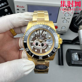 新款CLEAN➕Rolex&Labubu 劳力士Black联名款“拉布布” 字面采用多色油彩表面加上搪瓷使字面更加光亮 表径40mm