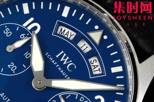 IWC万国 AZ飞行员系列 空中霸主 大飞行员 大飞动显 飞行员万年历 透底设计 男士腕表 商品图2