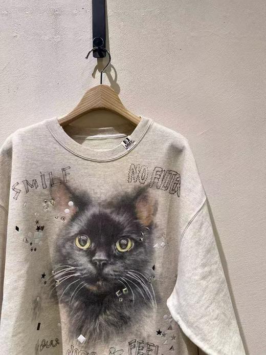 中性款猫咪印花卫衣019 商品图2