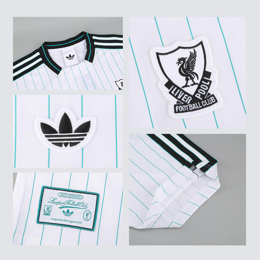 小李子正品ADIDAS阿迪达斯利物浦复古风文化短袖球衣成人男JW5466 商品图3
