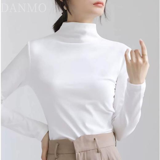 「单拍不发 加购3件到手99元」DANMO旦茉 初秋半高领打底 轻盈保暖 舒适柔软 4色可选 商品图8