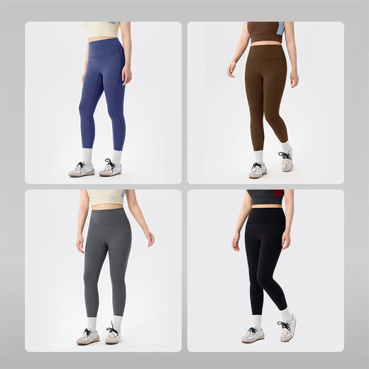 【限时秒】YOGACODE【火树银花系列】大码无尺码瑜伽裤裸感高腰收腹提臀健身裤DWP225490 商品图3