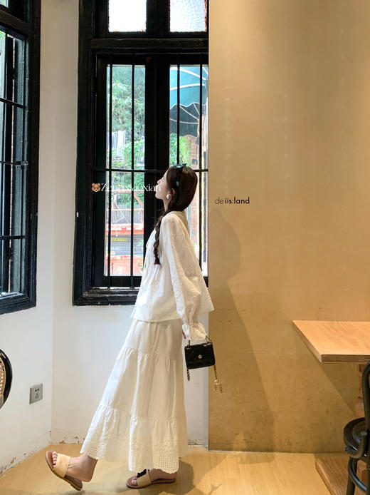 【169元任选2件】最后一波现货！法式重工刺绣喇叭袖衬衫 商品图9