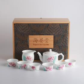 吉祥和合茶具套组（八头T花）