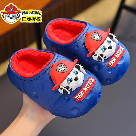 【告别水溅烦恼！晴天下雨都不愁】汪汪队立大功秋冬季儿童包跟棉鞋男女童保暖加绒防水包头宝宝棉拖。rb 商品图10