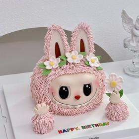 ［拉布布蛋糕创意定制粉色系］特殊造型请至少提前一天预订