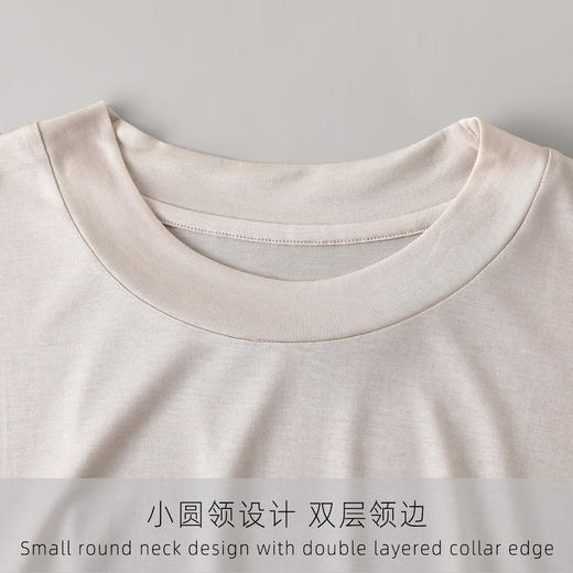 丁摩 100%桑蚕丝女士短袖真丝圆领T恤打底衫TX-074 商品图3
