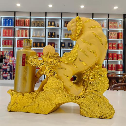 贵州老窖虎啸山河工艺酒53度500ml*1瓶（金色） 商品图2