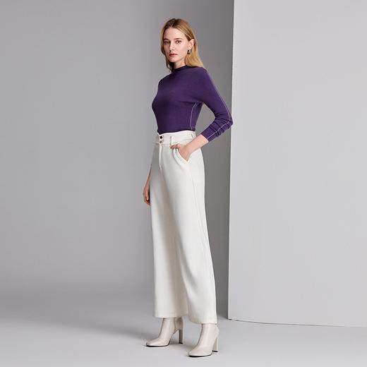 EITIE爱特爱小立领套头薄衫多色可选针织衫8401104 商品图3