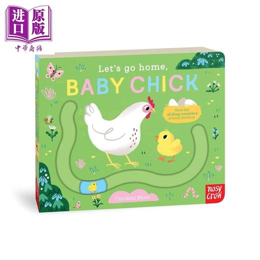 【中商原版】滑块轨道书 回家吧 小鸡宝宝 Let's Go Home Baby Chick 英文原版 幼儿纸板书绘本 趣味十足的互动式滑块书 进口 商品图1