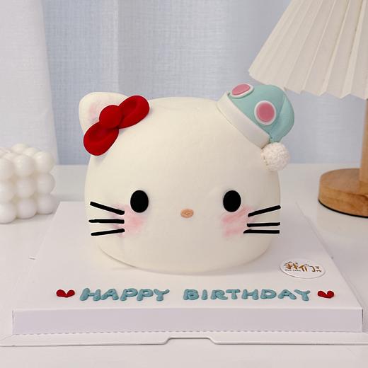 多款式~微加高hellokitty猫小帽子卡通小动物蛋糕-低糖处理无添加 商品图1