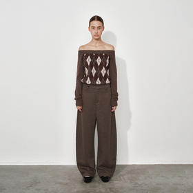 NUTH宽松显瘦阔腿香蕉裤廓形弯刀休闲裤女