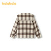 巴拉巴拉童装儿童棉衣女童外套秋冬季中大童棉服保暖翻领格纹时尚 商品缩略图2