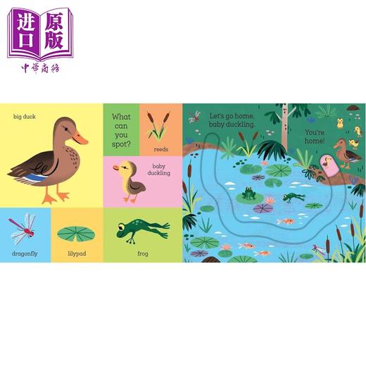 【中商原版】滑块轨道书 回家吧 小鸡宝宝 Let's Go Home Baby Chick 英文原版 幼儿纸板书绘本 趣味十足的互动式滑块书 进口 商品图4