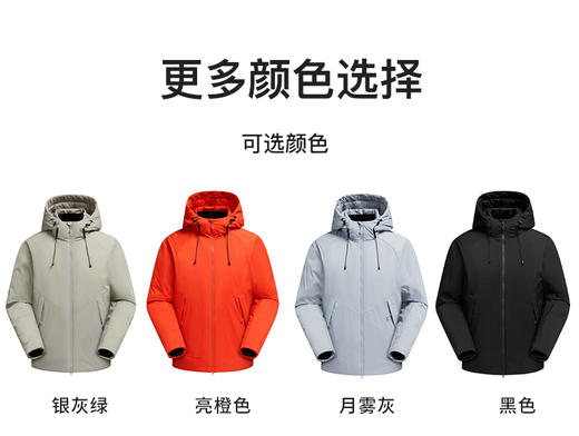 宇航服核心材料 聚酰亚胺科技棉 防风御寒轻盈舒适无负担棉外套  3重锁温5秒升温 男女款轻量化棉服BSW25067 商品图4