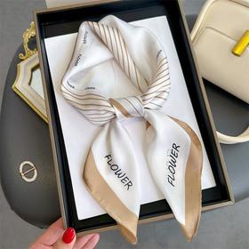 【搭配伴侣】新款迷宫70印花方巾春夏防晒披肩薄围巾百搭装饰领巾女士头巾丝巾